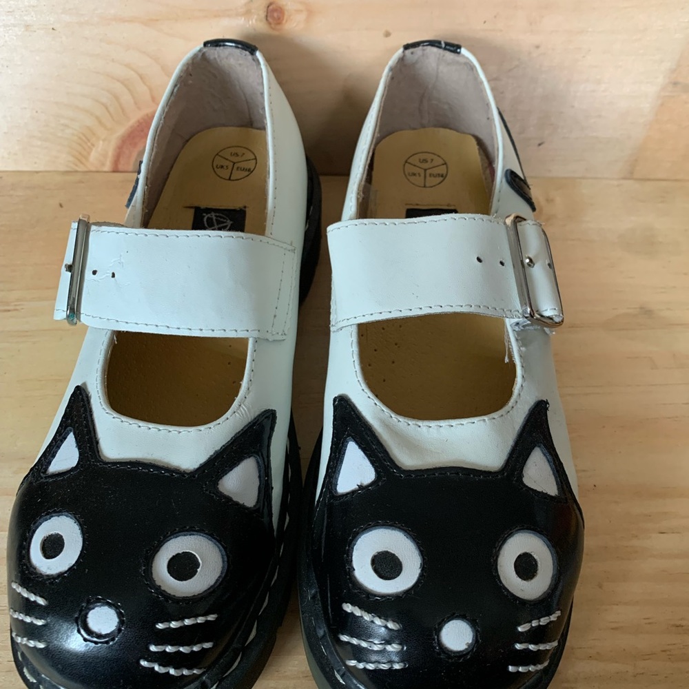 Black&White Cat MaryJane Size7